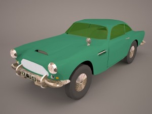 aston martin db5 vantage 1964 3D Model