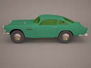 aston martin db5 vantage 1964 3D Model