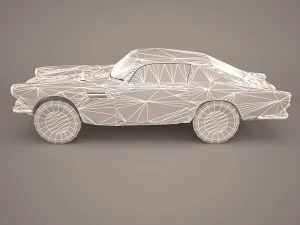 aston martin db5 vantage 1964 3D Model