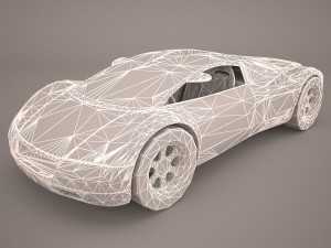 audi avus quattro poser vue 3D Model