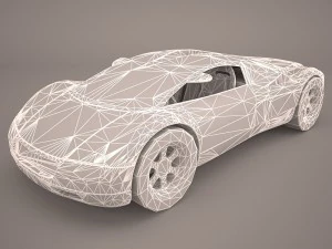 audi avus quattro poser vue Modelo 3D