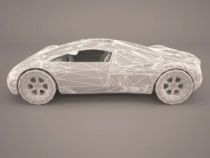audi avus quattro poser vue Modelo 3D