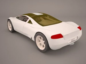 audi avus quattro poser vue Modelo 3D