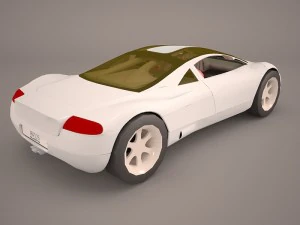 audi avus quattro poser vue Modelo 3D
