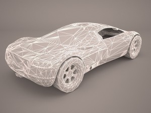 audi avus quattro poser vue 3D Model