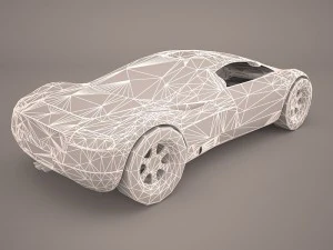 audi avus quattro poser vue Modelo 3D