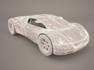 audi avus quattro poser vue Modelo 3D