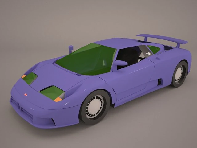 bugatti eb110 ss 1992 model 3D Model .c4d .max .obj .3ds .fbx .stl .blend 