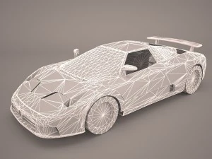 bugatti eb110 ss 1992 model 3D Model