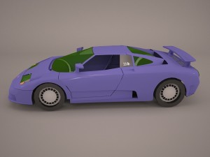 bugatti eb110 ss 1992 model 3D मॉडल