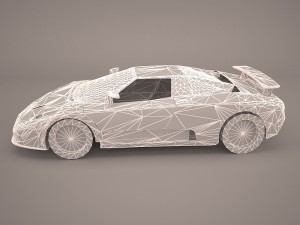 bugatti eb110 ss 1992 model 3D मॉडल