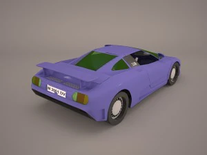 bugatti eb110 ss 1992 model 3D Model
