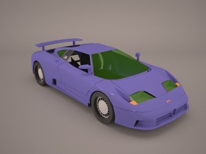 bugatti eb110 ss 1992 model 3D मॉडल