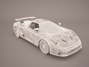 bugatti eb110 ss 1992 model 3D मॉडल