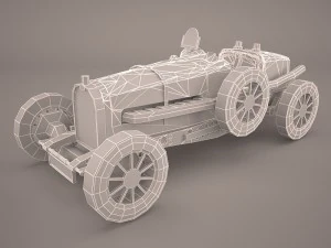 bugatti type 35 1925 3D Model