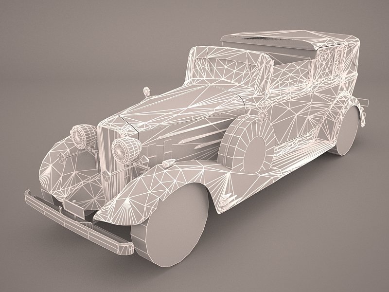 Cadillac V16 Sixteen 1930 Fleetwood Imperial 3d Model In Classic