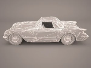 chevrolet corvette c1 1954 3D Model