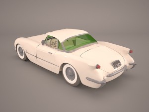 chevrolet corvette c1 1954 3D 模型