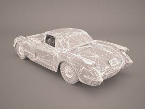 chevrolet corvette c1 1954 3D 模型
