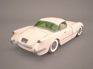 chevrolet corvette c1 1954 3D 模型