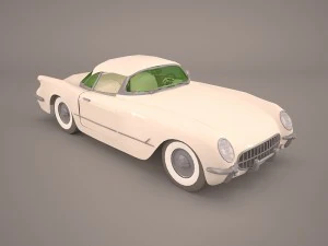 chevrolet corvette c1 1954 3D Model