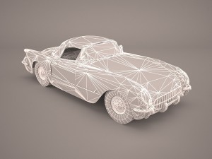 chevrolet corvette c1 1954 3D 模型