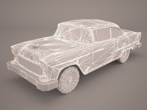 chevrolet bel air 1955 coupe 3Dモデル