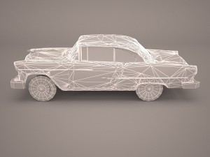 chevrolet bel air 1955 coupe 3Dモデル