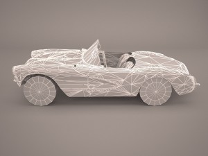 chevrolet corvette c1 1954 Model 3D