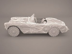 chevrolet corvette c1 1954 3D Model