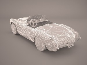 chevrolet corvette c1 1954 Model 3D