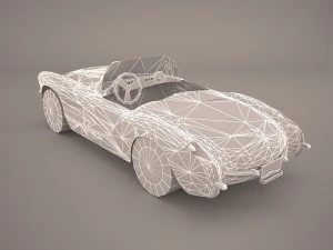 chevrolet corvette c1 1954 3D Model