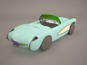 chevrolet corvette c1 1954 3D Model