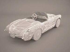 chevrolet corvette c1 1954 3D Model