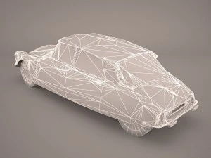 citroen ds 19 break 3D Model