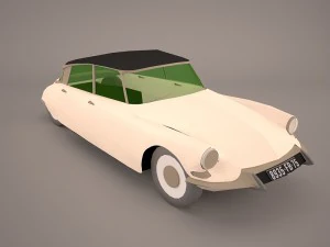 citroen ds 19 break 3D Model