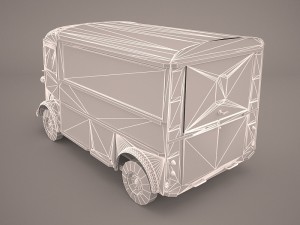 hy food truck Model 3D
