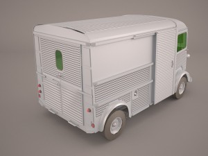 hy food truck Model 3D
