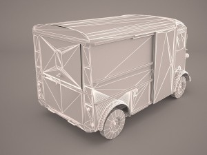 hy food truck Model 3D