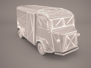 hy food truck Model 3D