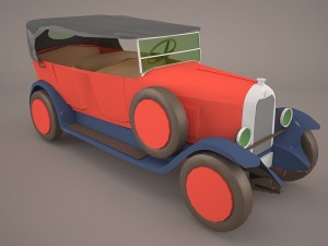 1958 citroen 2cv sahara 4x4 3D 模型