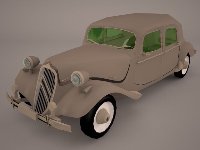 citroen 2cv charleston Modelo 3D .c4d .max .obj .3ds .fbx .stl .blend 