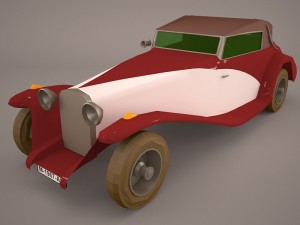 delage special roadster 3D Model