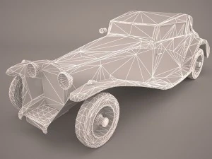 delage special roadster 3D Model