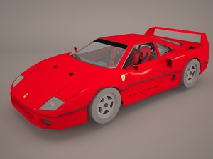 ferrari f40 1987 Modelo 3D