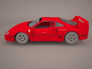 ferrari f40 1987 Model 3D