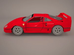 ferrari f40 1987 3D Model