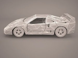 ferrari f40 1987 3D Model