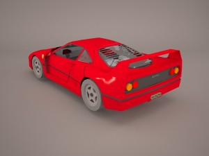 ferrari f40 1987 Model 3D