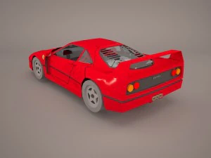 ferrari f40 1987 3D Model